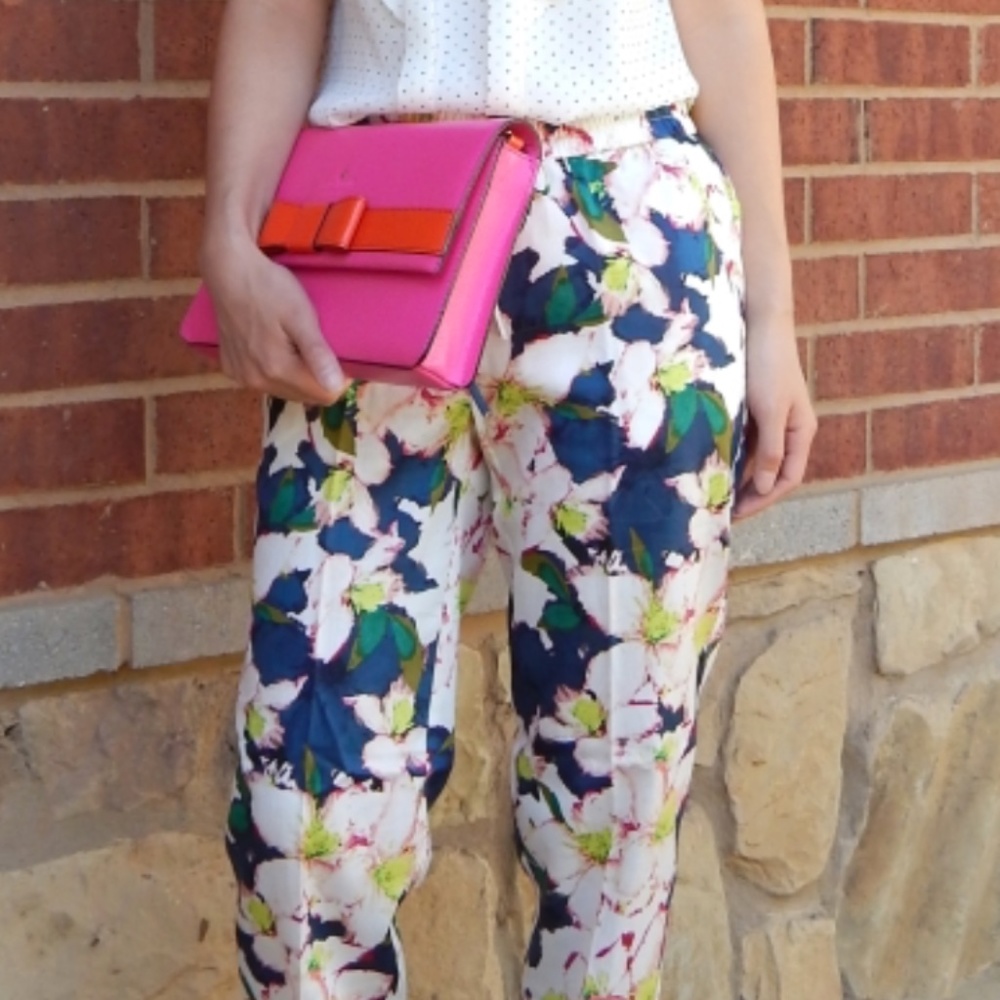 J. Crew Cove Floral Printed Drapey Jogger Pants